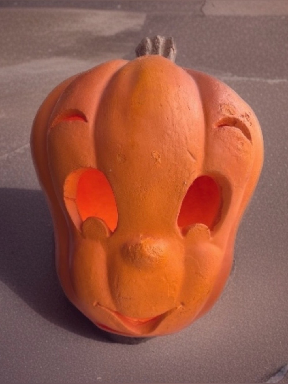 Vintage 1995 Casper The Ghost Pumpkin Halloween Trendmasters Foam Blow Mold 11”